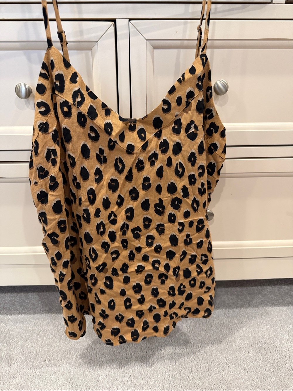 NWT a new day Leopard-Print Cami in Tan and Black